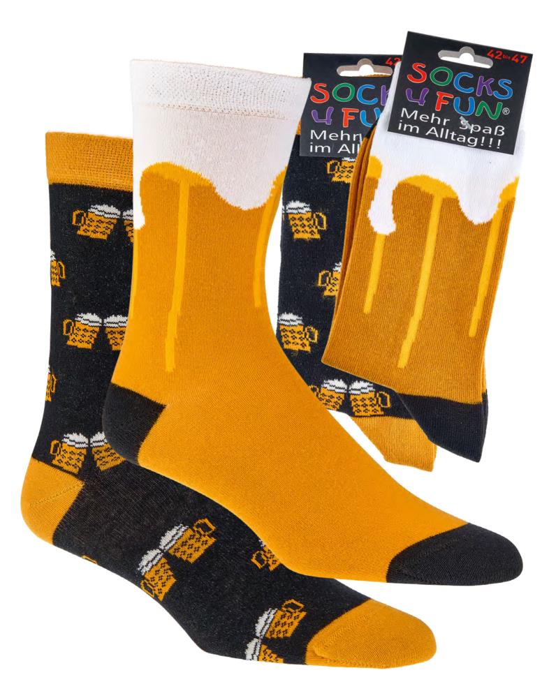 2-PACK BIER sokken SOCKS4FUN